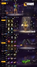 2100 - iOS Android - MENA - Level 63 - 288 Set - 1 Upgrade Gun - Car skin - Old set - Wing Backpack Skin - Booyah pass