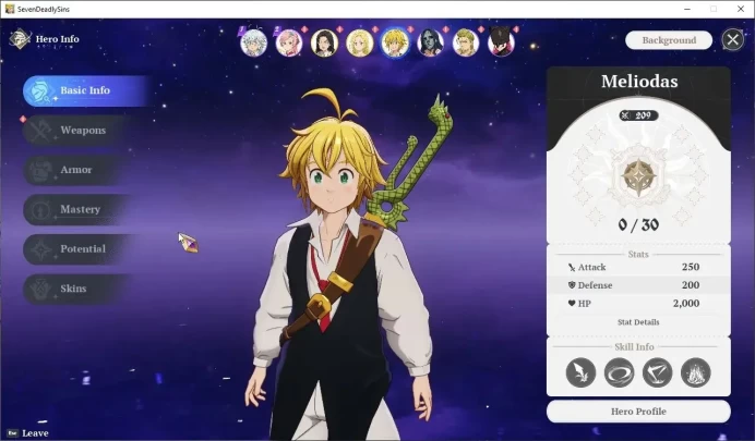 SEA |Fresh Starter Lvl 2|3 SSR| Meliodas, Elaine, Guila + 1 SSR Selector |18 Pickup Up Ticket|Act 1 Story|Log Netmarble|SDO1173