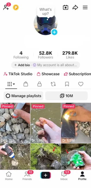 Shop Enabled/ Monetized 52K Real Followers+279K Real Likes Account/ Creator Rewards Program Activated/ Tiktok Shop/ Full Access