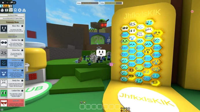 ROBLOX3906//EXCELLENT ACCOUNT][44 BEES] [LEVEL 9] [2300+ TICKETS][BLUE HIVE]