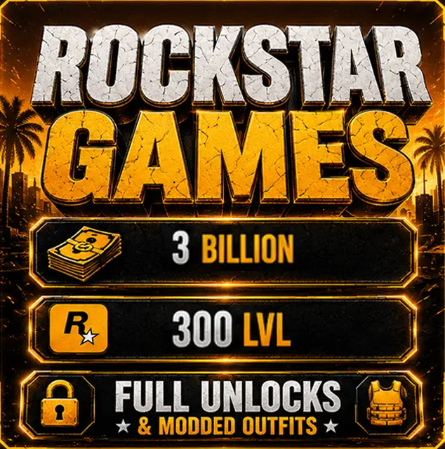 ⚡Enhanced - Rockstar Launcher⚡ 3 BILLION MONEY (30M CASH + 3.0B HANGAR ASSETS) 300 LVL ✅Modded outfits ✅ALL UNLOCKS ✅MAX STATS