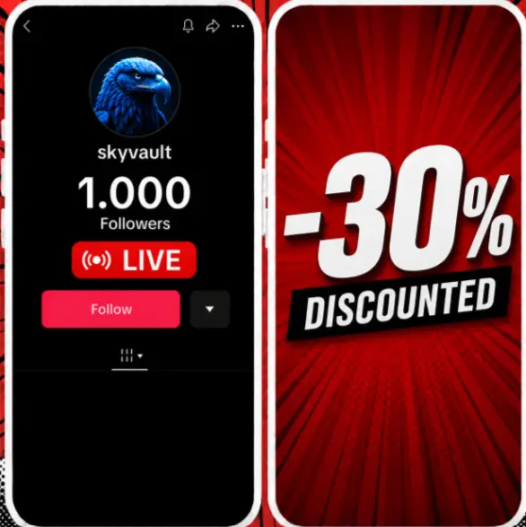 -30% Cheap Discounted Account | 1.000 Real Followers+ Likes and Views |LIVE READY | Instant-Flash- Delivery