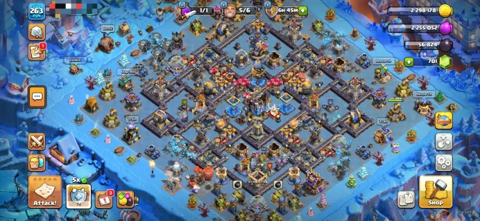 Best deal coc TH 18 | 14 equipment epic | almost max | Xp 263 | C6686