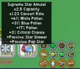 ROBLOX3927//7 BLUE HIVE | 50 BEES | 18 LVL | 192T HONEY + PETAL SET