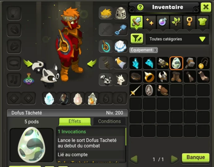 [Tiliwan] Cra LVL 195 (+5 Dofus +5M Kamas) Non Certifié - Compte UP à la main - Instant Delivery !