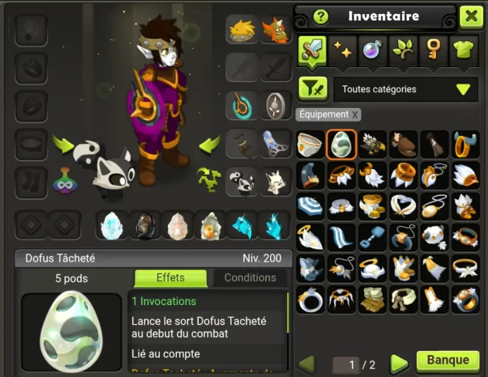 [Tiliwan] Cra LVL 196 (+5 Dofus +5M Kamas) Non Certifié - Compte UP à la main - Instant Delivery !