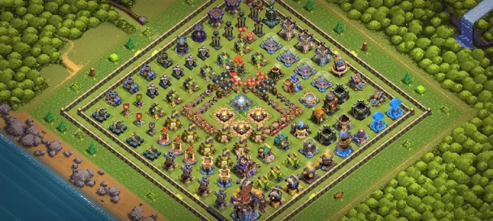 th 18 level 237, hero 87,105,80,55, 9 equipment epic, 8 magic items, 6 hero skin, 1703 war stars, 778 gems