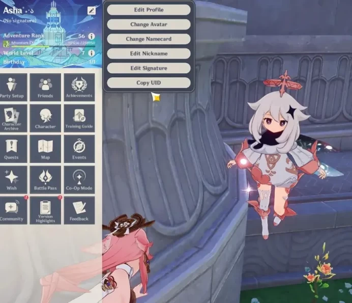 Asia|AR 56|7 Limited + 2(*5 Weapon)|Neuvillette,Shogun,Venti,Arlecchino,Yae Miko,Yoimima,Zhongli|Female MC|Check SS(GI7486)