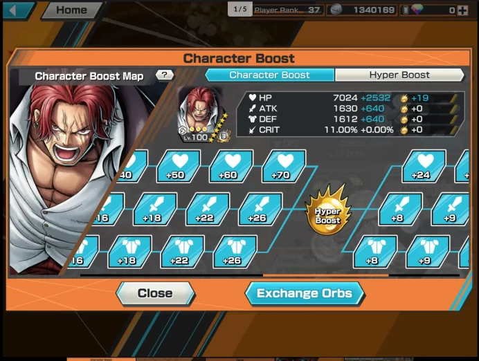 BR491-IOS+Android-Shank v4 Boost 3 50/52+5 Ex(Sabo+Kaido v2+Shank v3+Black Beard)+Support 155%+Good Medal+Broggy Max+King Max+Yasopp Max+Ben Max