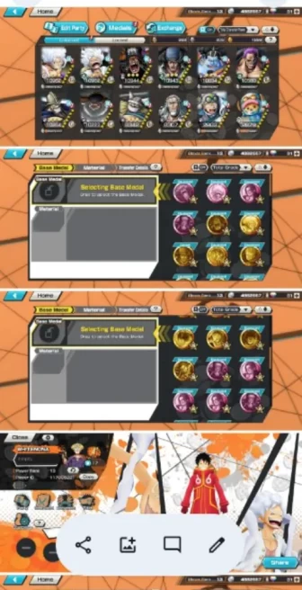 6 Extreme Luffy Nika Gear-V V1-V2 BB-V2 Kuzan Z and Saturn Max Good Medals GF-1k++