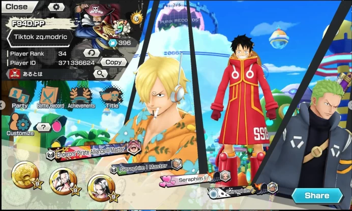 BR528-IOS+Android-9 Ex(Kuzan+Shank v4+Lucci+Roger v1+Kaido+Roger v2+Shank v3+White Beard+Oden)+Good Medal+Support 140%+Pacifista+Jabra+Kaku+King