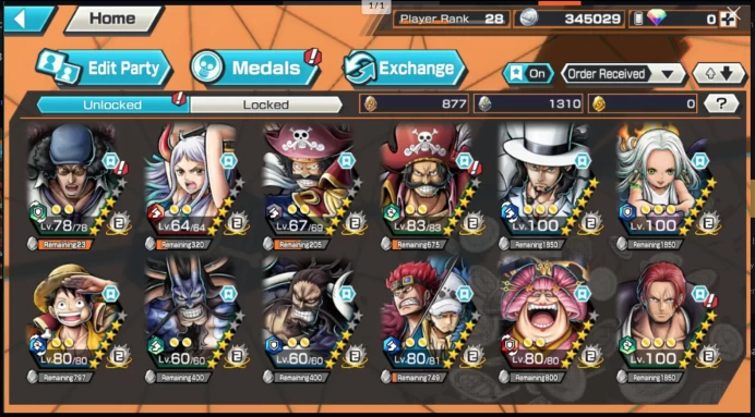 Global. 12EX. Kuzan/Roger/kaido/luffy/kid law/shanks/snake/lucci.