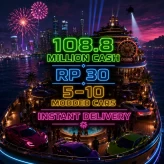 PS4 | 108.8 Million Cash | RP 30 | 5–10 Modded Cars | Full Access Account | Instant Access | Fast Delivery | GCLD1984