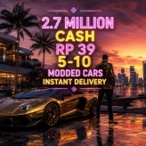 PS4 | 2.7 Million Cash | RP 39 | 5–10 Modded Cars | Full Access Account | Instant Access | Fast Delivery | GCLD1987