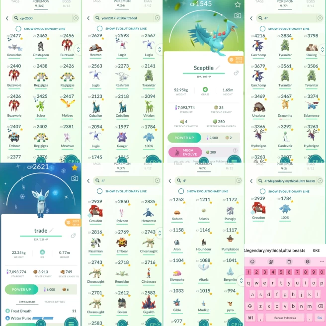 2414 Level 70 2019. Groudon100 Tyranitar100 CP3834 Dragonite100 CP3467