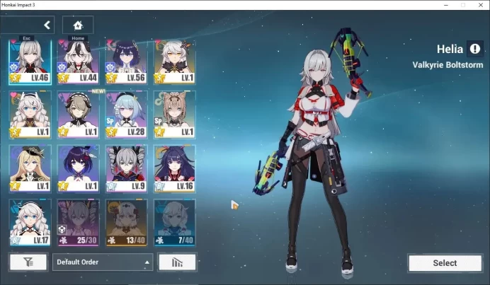 SEA|Lv 56|Fullset [Coralie Valkyrei Blastmeal 4/4,Seele Volerei WoP 4/4]+Kiana HeVo,Pardofelis,Etc|1 AOp+1 ELFs|Check SS|HI927