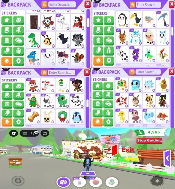 2170 - iOS Android - Global - Adopt Me - 4500 cash - 10-20+ Legendary Pets - 21 Zantec Egg - 2.5k Robux Summery - Avatar Skin