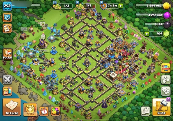 3 Hero Max | FULL Ability | Heroes 107/110/68/85/55/15 | Lvl 252 | 2900 War Stars | Full Access