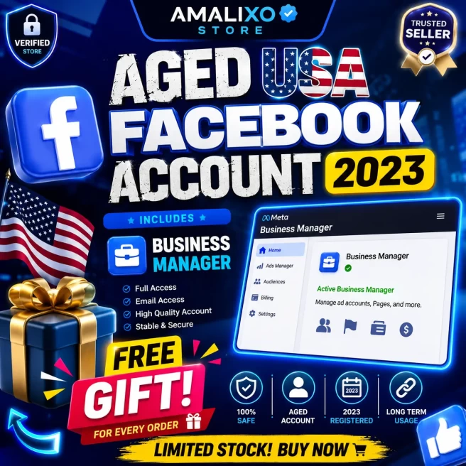 Old facebook account 2023 (USA) | 1-2 BM | Manual FARM | profile completed (avatar + FP + posts) | Website run | Pro mode enabled | Marketplace