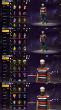 2186 - iOS Android - MENA - Level 57 - 56 Set - 1 Upgrade Gun - Car skin - Old set - Booyah pass - 1 Magic Cube