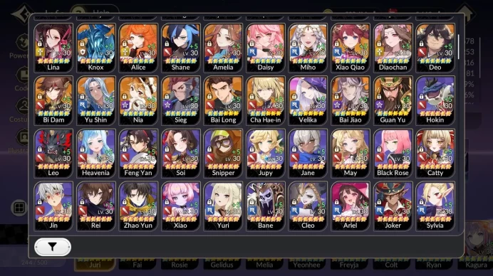 GLOBAL SEA ENDGAME| Full Ex-7k & 40TC6+ (Freyja,LuBu,Reginleif,BnB,Wukong,Radgrid,Ace,Elysia,etc) ElenaPerm+CompeArena (SKR1149)
