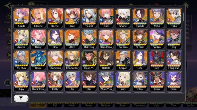GLOBAL SEA ENDGAME| Full 5/5 Old-7k + 21 TC6+ (IdolYeonhee,LuBu,Freyja,Wukong,Kyle,etc) 13k Ruby+ex-7k Selector|Google (SKR1097)