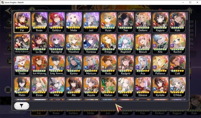 GLOBAL SEA|Full ex-7k[FaiTC1,RosieTC1,GelidusTC1,Melia,Juri] 31TC6+(Ryan,Teo,Dellons,Kagura,Freyja,etc)|ElenaPrem|Google|SKR1178