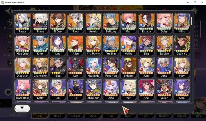 GLOBAL SEA|Full ex-7k[FaiTC1,RosieTC1,GelidusTC1,Melia,Juri] 31TC6+(Ryan,Teo,Dellons,Kagura,Freyja,etc)|ElenaPrem|Google|SKR1178