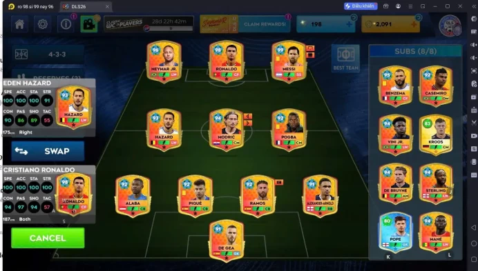 DLS190: Full Commercial - Training 3s - Real Madrid - Ronaldo 98 - Messi 99 - Neymar 96 - hazard 93