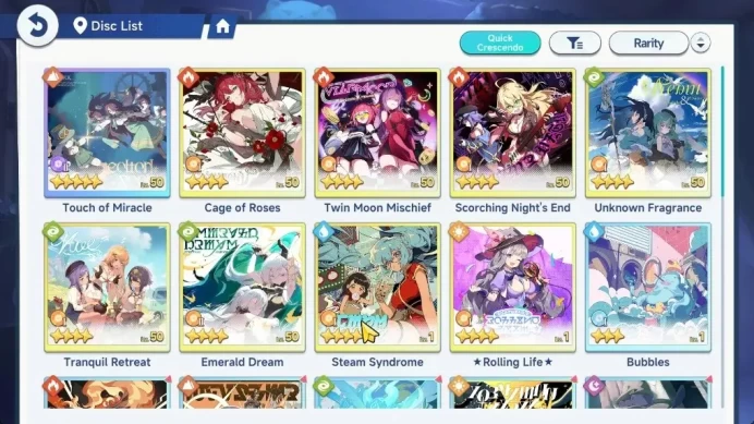 GLOBAL Lvl 15|30K Stellanite|4 SSR 2 Limit|(Suntide Willow,Sparkla),Gerie,Nazuna|9 SR Trekker|1SSR+1Selector Disc|Yostar|SSR1097