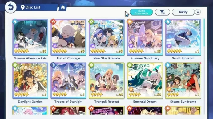 GLOBAL Lv27|9 SSR 4 Limit (Suntide Willow,Firefly,NazukaT2,Otoha),ChixiaT1,NazunaT1+Disc,Etc|7 SSR Disc|22Ceru Tkt|Yostar|SSR951