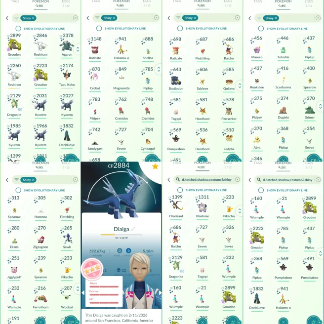 2433 Level 70 Eternatus Shiny Mega Dragonite BG Shiny Kyurem Shiny Charizard