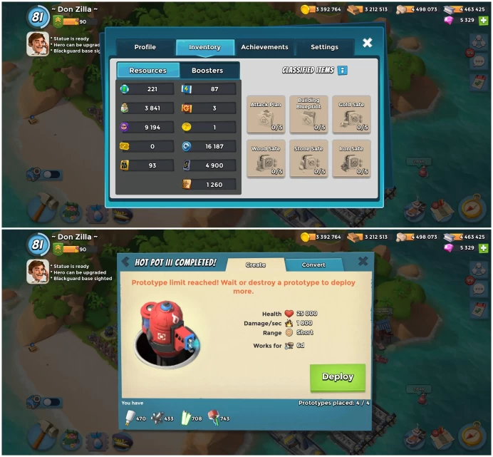 8 - Lv 81 | HQ 29 | PP 3841 | VP 90 | Many Prototype | 5329 Diamond | INSTANT DELIVERY!