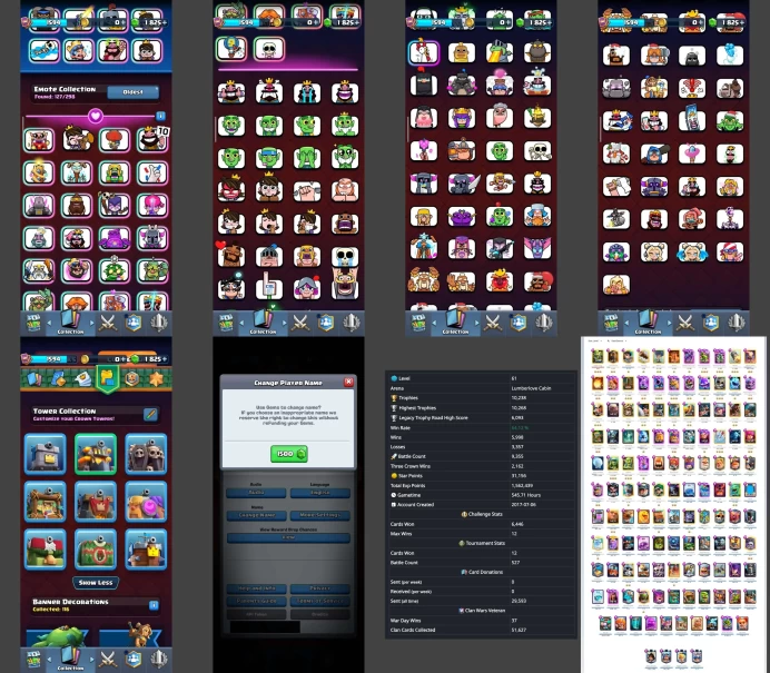 ■LVL:61 (GemValue:$19954) ■Cards:120 L16:1 L15:20 L14:28 ■Skins:8 ■HT:10238 ■Emotes:127 ■Full Access ■Instant Delivery ■A7261 __________________