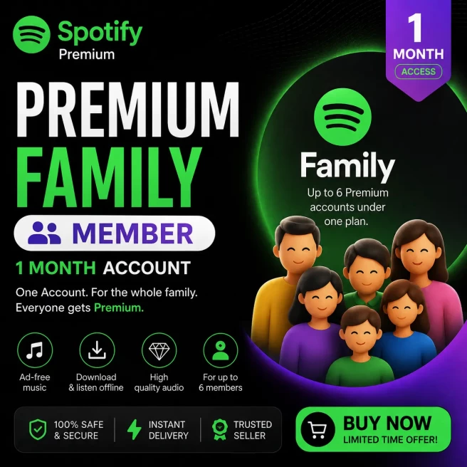 Sp Premium Family-Member for 1 month Account- 1 Month