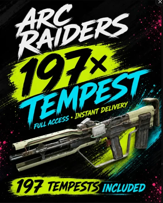 ARC Raiders / 197x Tempest Fully Attached / Full Access / Instant Delivery / PS5/Xbox Linkable — Game Not Included