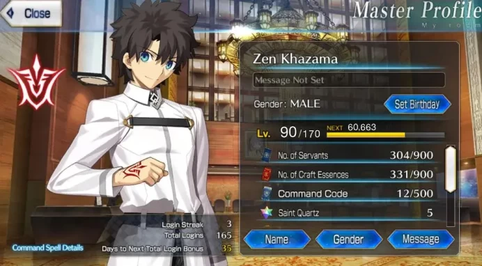 NA Lv 90|Starter RGB|11 SSR(Altria Caster,Skadi Caster,Merlin,Lady Avalon,Etc)+BD Unset|Septem Chapter|153 GF|Code|SS(FGO798)