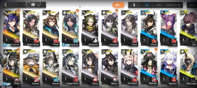 Lvl 1|Fresh Starter|21 Operators|1 Limited + 1 (*6) Char|Wang & Ch'en ALter|Terminal 0-1 Collapse|Takemail|Check SS|(AK1631)