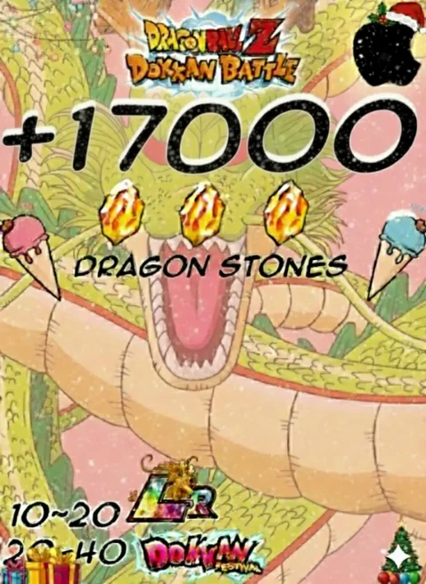 [PROMOTION LIMITED]  17 000K-18 000K DS  Dragon Ball Z Dokkan Battle GLOBAL [IOS] INSTANT DELIVERY 