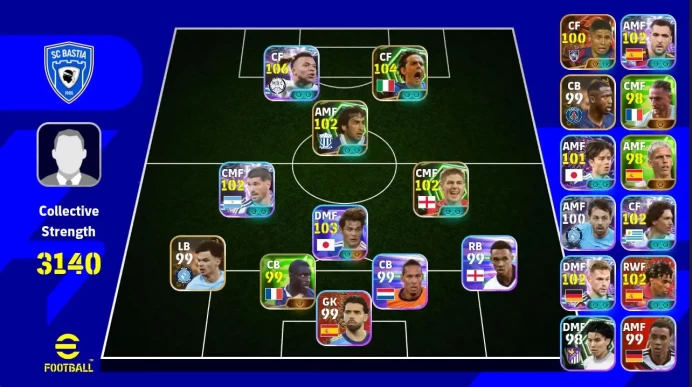 Mobile | Mbappbe 106 , Inzhagi 104 , Kaishu sano 103 , Bergson Big time , Raul , Nunez 102 , , Kimmich , gerrad103 , Strength 3140