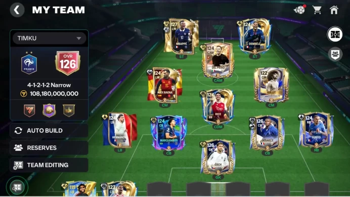 Whale Old Acc|126 OVR/108B Value with 2B Coins and Meta Squad Full EVO|Dembele UTOTS,Mbappe UTWG,Cech Icon,etc|Log EA(FCM822)