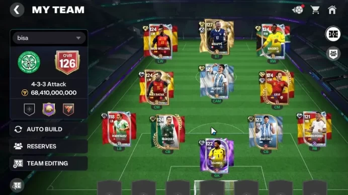 Full Squad TWG 26|126 OVR/68B Value with 1B Coins|6 EVO (Mbappe TWG,Alvarez,Nico,Baena,Maseko,etc)|Many Emotes|Log EA(FCM808)