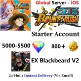 [Global - iOS] EX Blackbeard V2 + 5000-5500 Rainbow Diamonds + 800+ Gold Fragments