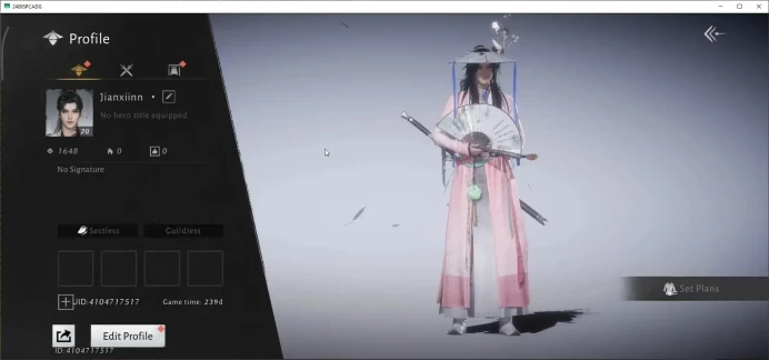 GLOBAL|Lv 20|1 HC|4159 GS| Jianghu Wanderer Set|Anthem of Ages,Wanderer's Sorrow,Golden Oath Etc|Male|Netease|CheckSS|WWM1366
