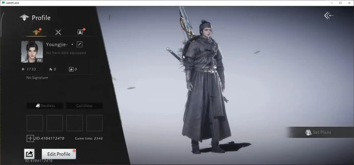 GLOBAL|Lv 20|1 HC|4207 GS| Lone March Set|Anthem of Ages,Cicada Whisper,Spring's Grasp,G Oath Etc|Male|Netease|CheckSS|WWM1364