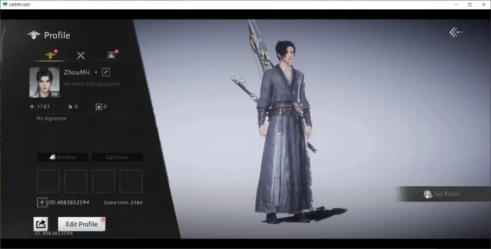 GLOBAL|Lv 20|1 HC|4153 GS| Lone March,Jianghu Wanderer Set|Anthem of Ages,Spring's Grasp,G Oath Etc|Male|Netease|CheckSS|WWM1363
