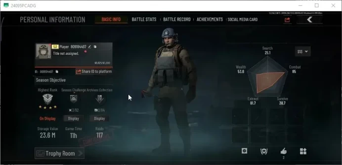 MOBILE|Lvl 30|SV 23.6M|CV 21M|Crowbar|OF AKM,Forest MP5,BD T85,Abomi.Vector9,SQB M110 Etc|CN ON|Log Infinite|CheckSS|(AB3687)