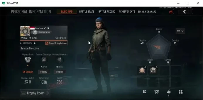 Mobile |LV 30|SV 23M|CV 18M|Exclusive Fruit AR57 & Decree LR-AR1|Fierce M4A1, Koi AK-102|Battle Machete| More Check SS  AB706B