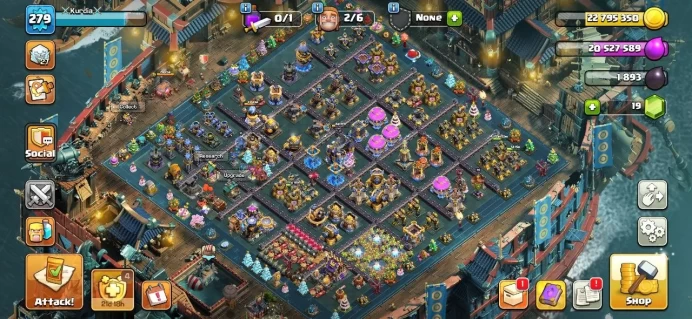 TH 18 Full Max, { 16 Equipment Epic - 8 Lv 27 }, Wall Full Max, 16 Hero Skin, 3 Map Skin, Defense Max, Builder Hall Full Max, Lifetime Warranty