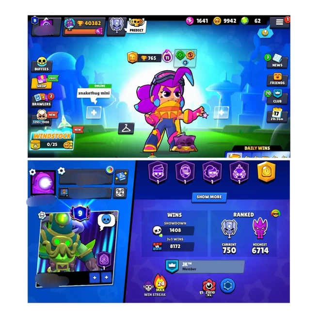 40K TROPHY | 96 BRAWLER | 40 MAX | 50 HYPER | 300 SKINS | 12 LEGENDRY SKINS